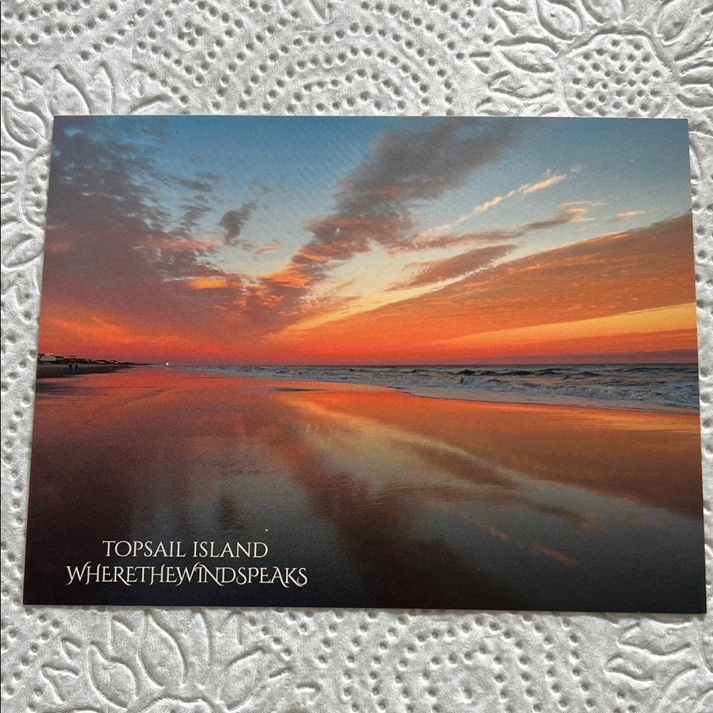 Topsail Island Sunset Postcard